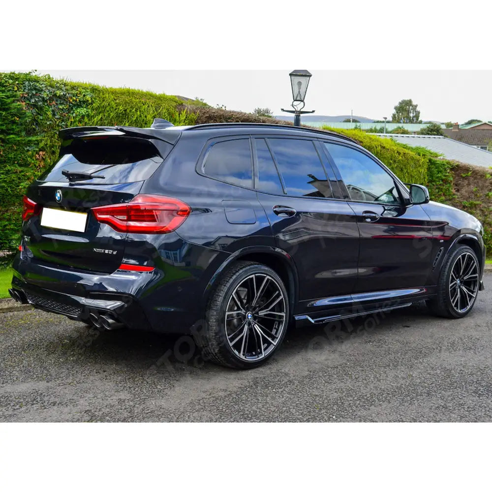 Black Knight Aero Kit With Exhaust Tips In Gloss Black For BMW X3 G01 2018-2021 - Body Kits