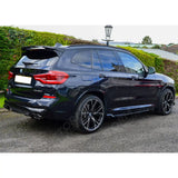 Black Knight Aero Kit With Exhaust Tips In Gloss Black For BMW X3 G01 2018-2021 - Body Kits