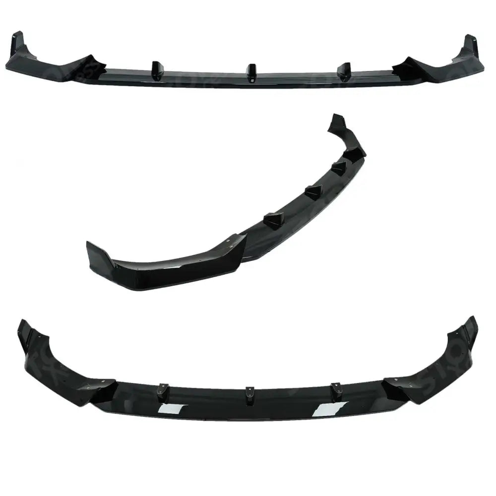 Black Knight Front Splitter In Gloss Black For BMW X7 G07 2018-2023