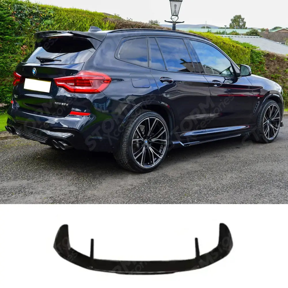 Black Knight Rear Roof Spoiler In Gloss Black For BMW X3 G01 PRE LCI 2018-2022 - Spoilers