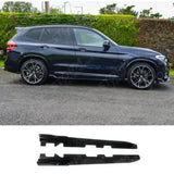 Black Knight Side Skirts In Gloss Black For BMW X3 G01 PRE LCI 2018-2022 - Side Skirt Splitter