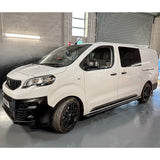 Black Side Bars - Angular - Lwb - 60mm For Proace 16on / Expert 16on For Vivaro 21on / Dispatch 16on