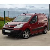 Black Side Bars Angular Short Wheel Base 60mm For Citroen Berlingo - Peugeot Partner - 2008-2018