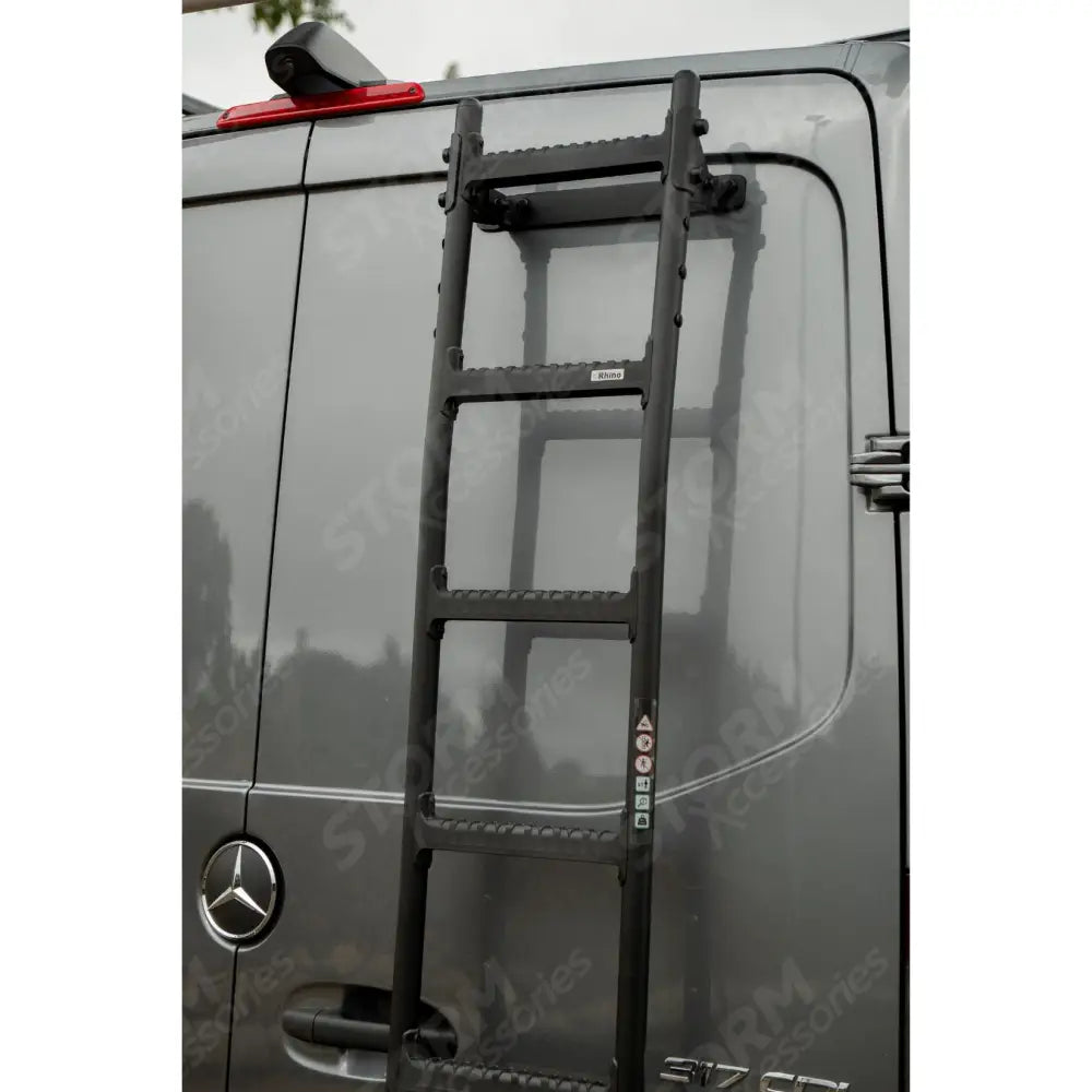 Black Van Ladder For Mercedes Sprinter 2018 On - Low Roof