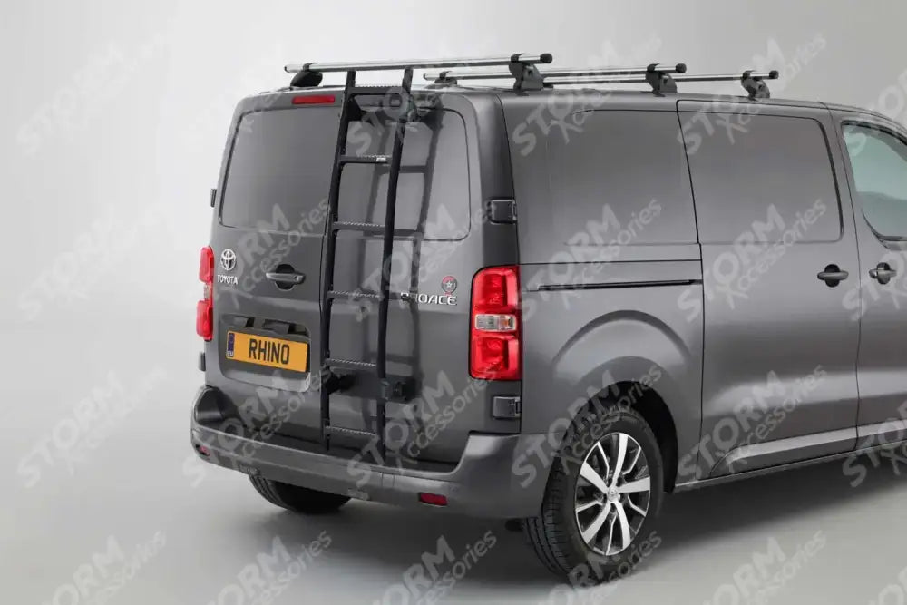 Black Van Ladder for Mercedes Sprinter 2018 On - Medium & High Roof