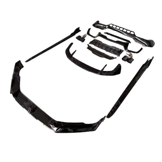 BMW X3 2021-2024 LCI Full Aero Kit With Exhaust Tips In Gloss Black