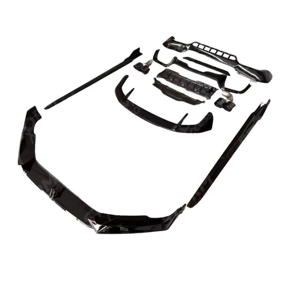 BMW X3 2021-2024 LCI Full Aero Kit With Exhaust Tips In Gloss Black