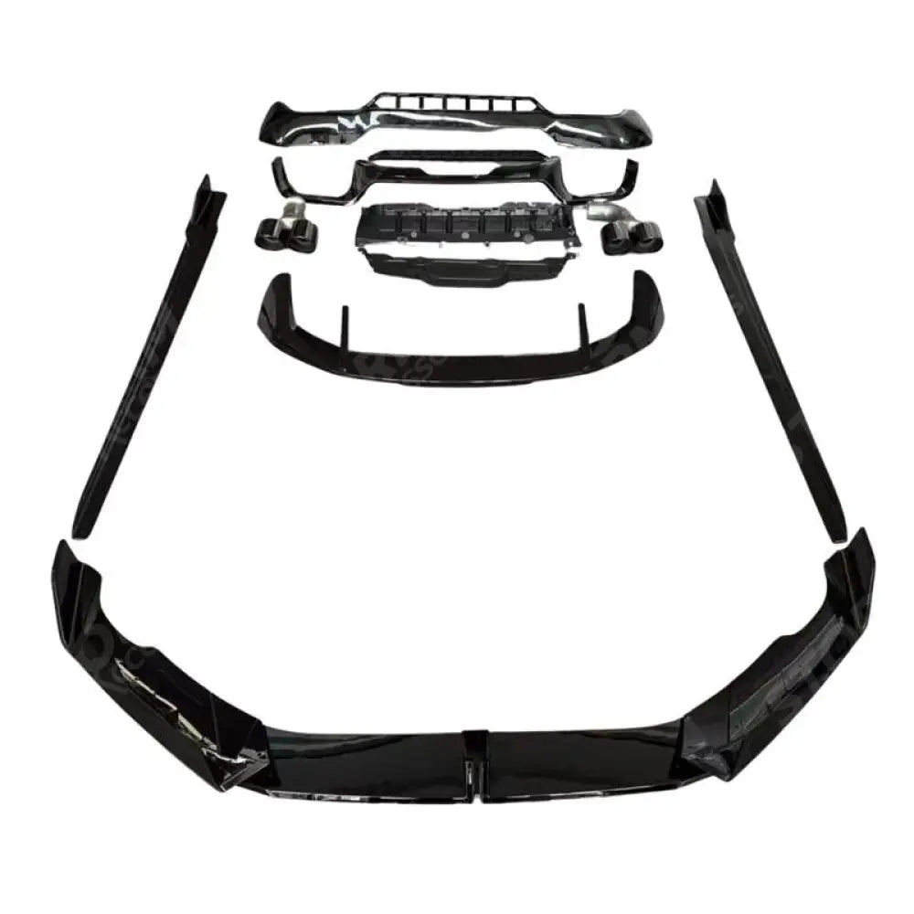 BMW X3 2021-2024 LCI Full Aero Kit With Exhaust Tips In Gloss Black