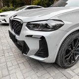 BMW X3 G01 & X4 G02 2020+ M Sport Front Canards In Gloss Black