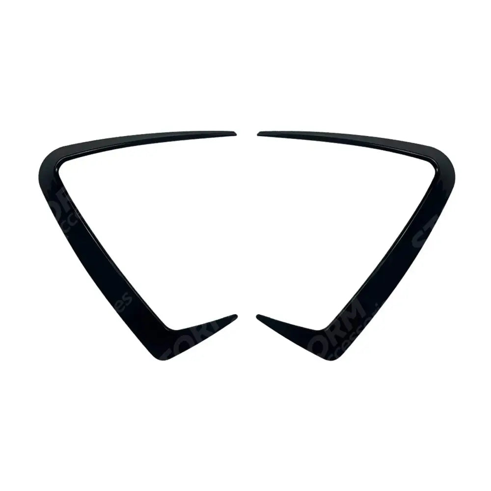 BMW X3 G45 2025+ M-Sport Front Bumper Canards In Gloss Black