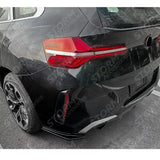 BMW X3 G45 2025+ M-Sport Rear Bumper Corner Splitters In Gloss Black