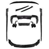 BMW X4 2018-2020 Full Aero Kit With Exhaust Tips In Gloss Black