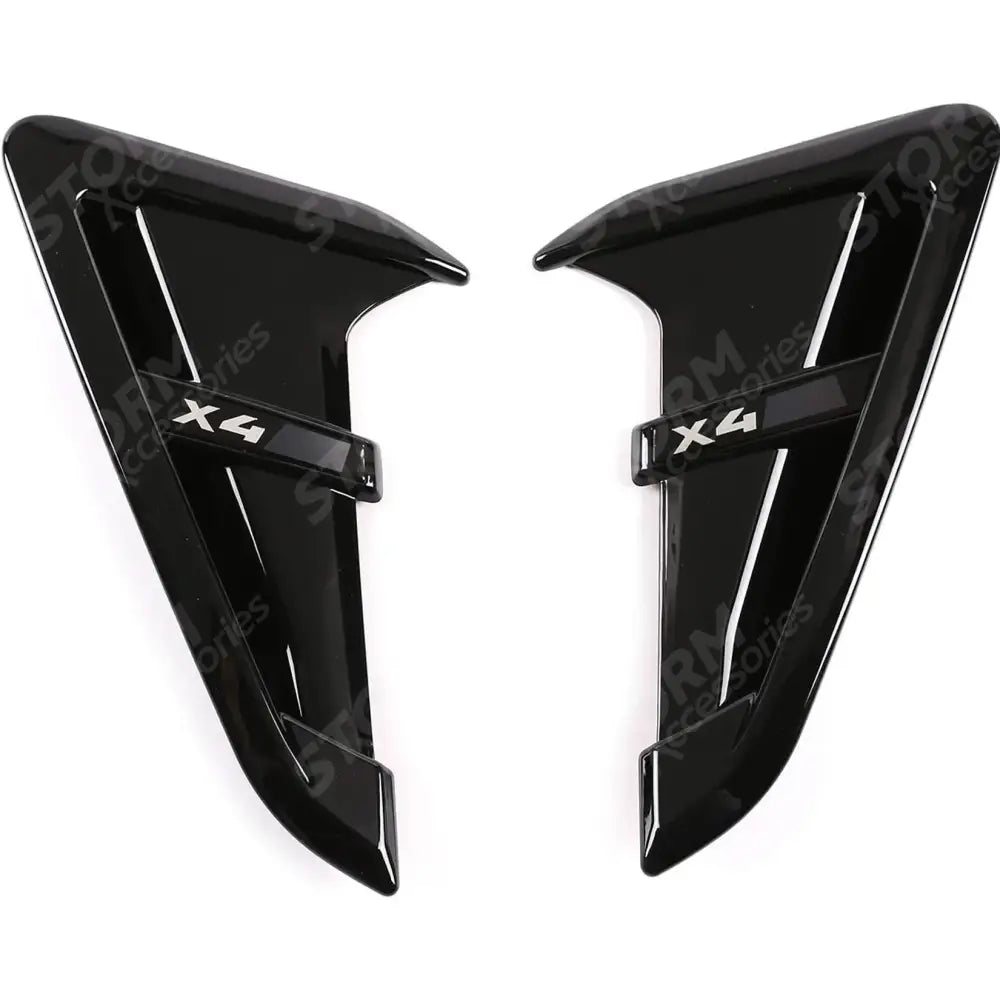 BMW X4 2018-2020 Side Fenders In Gloss Black