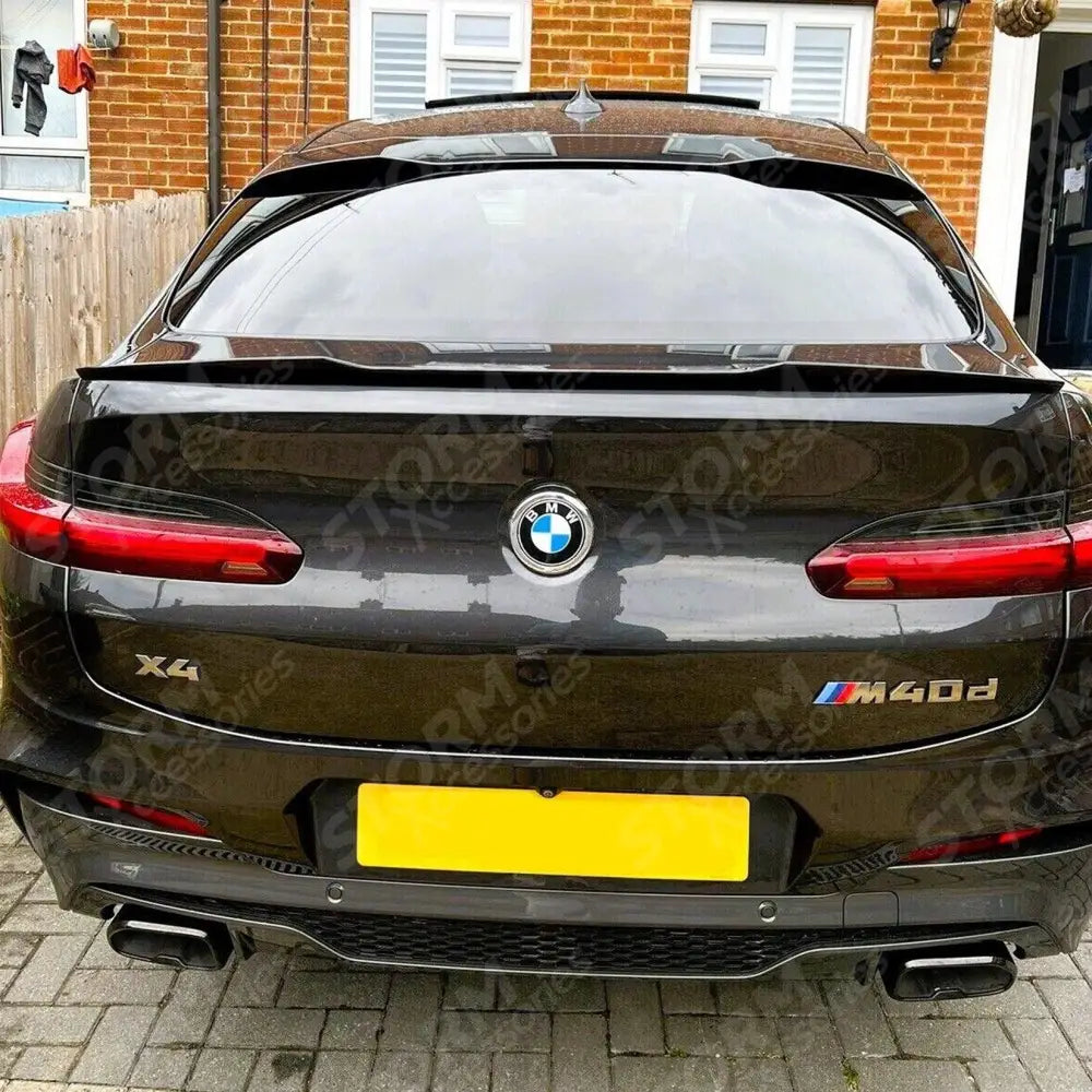 BMW X4 G02 2018+ Lower Boot Spoiler In Gloss Black