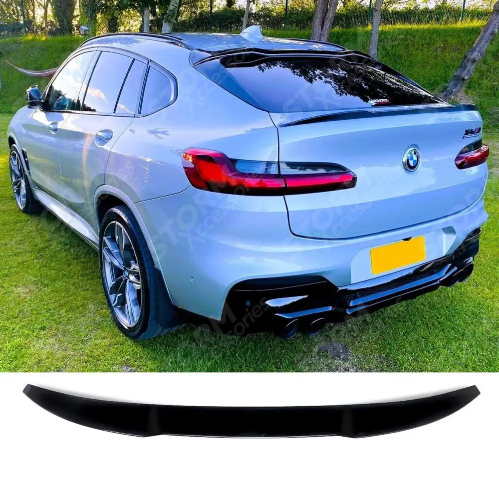 BMW X4 G02 2018+ Lower Boot Spoiler In Gloss Black