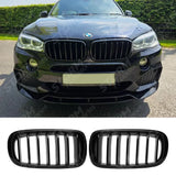 Bmw X5 F15 2013-2018 - Gloss Black Front Grill - Solid Slat