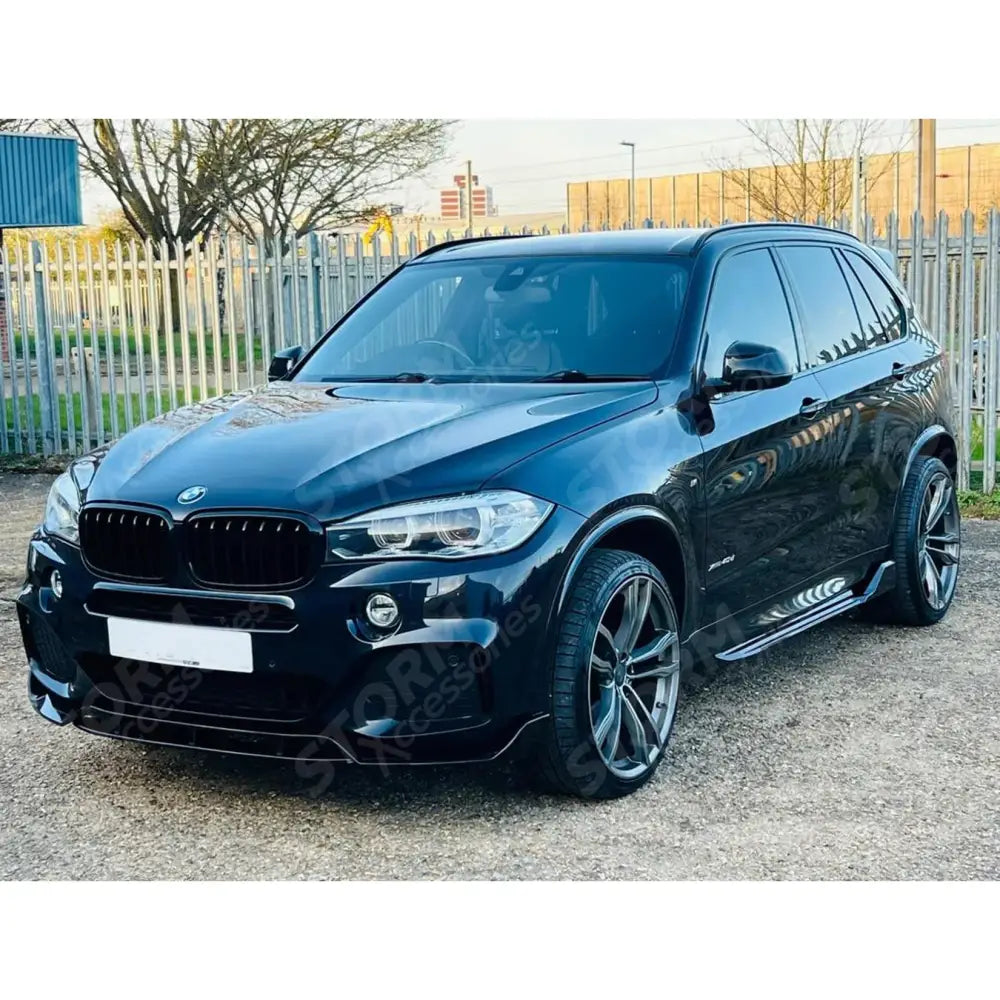 Bmw X5 F15 2013-2018 - Gloss Black Front Grill - Solid Slat