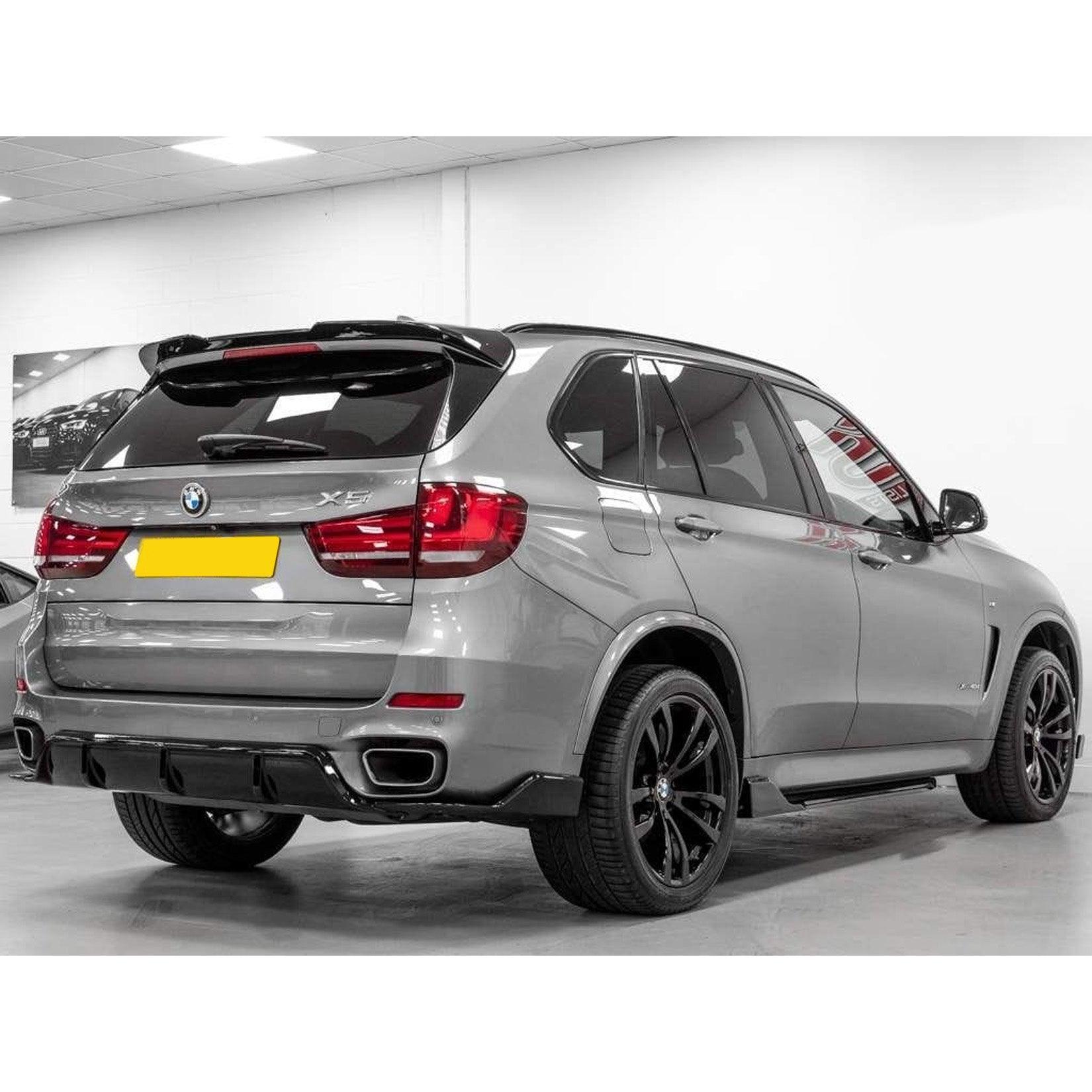 BMW X5 F15 2013-2018 Black Knight Rear Diffuser In Gloss Black