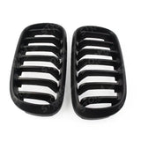 Bmw X5 F15 2013-2018 - Matte Black Front Grill - Solid Slat