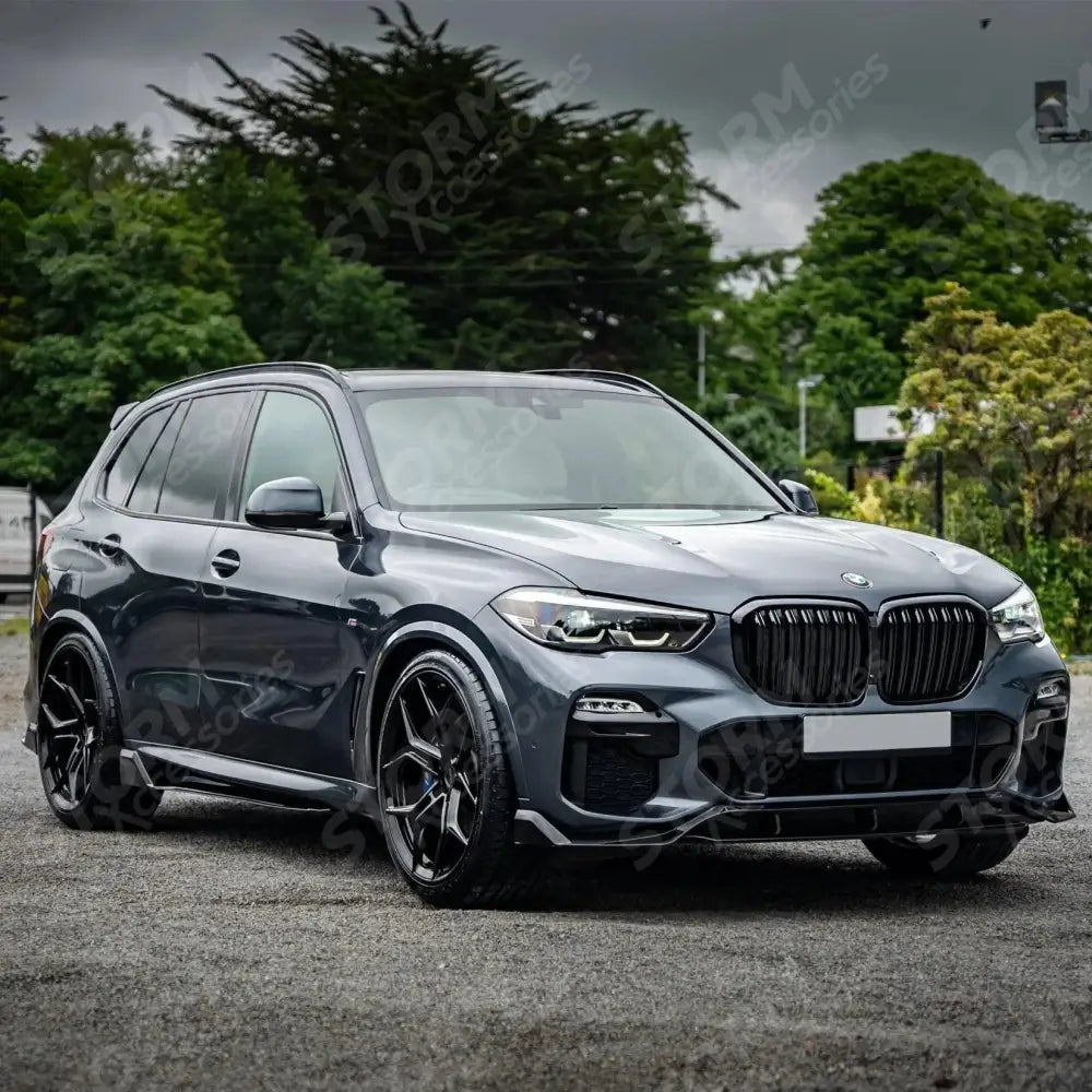 Bmw X5 G05 2018-2022 - Black Knight Aero Kit Full - With Grill & Mirror Caps