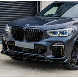 Bmw X5 G05 2018-2022 - Front Splitter In Gloss Black - Black Knight