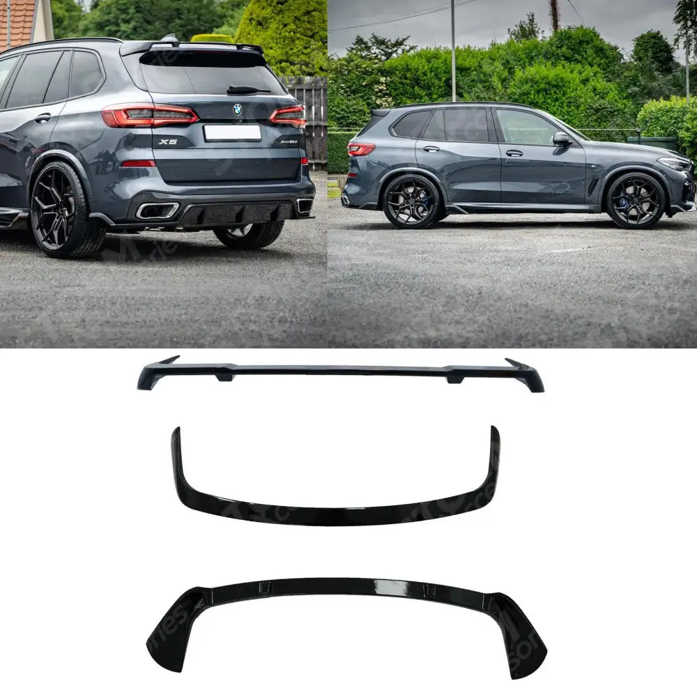 Bmw X5 G05 2018-2022 - Rear Spoiler - Black Knight In Gloss Black