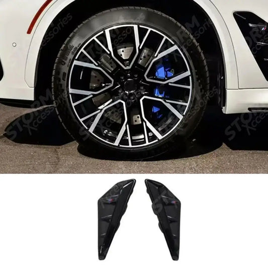 Bmw X5 G05 2018 - 2022 Wing Fender Vents X5m Style In Gloss Black