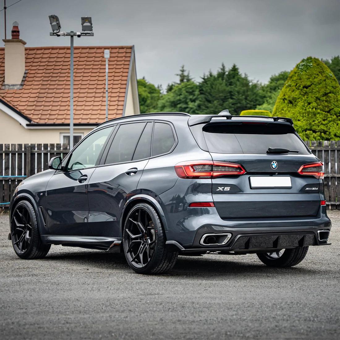 Bmw X5 G05 2018+ - Black Knight Aero Kit Full - With Grill & Mirror Caps