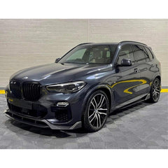 Bmw X5 G05 2018+ - Front Splitter In Carbon Look - Black Knight