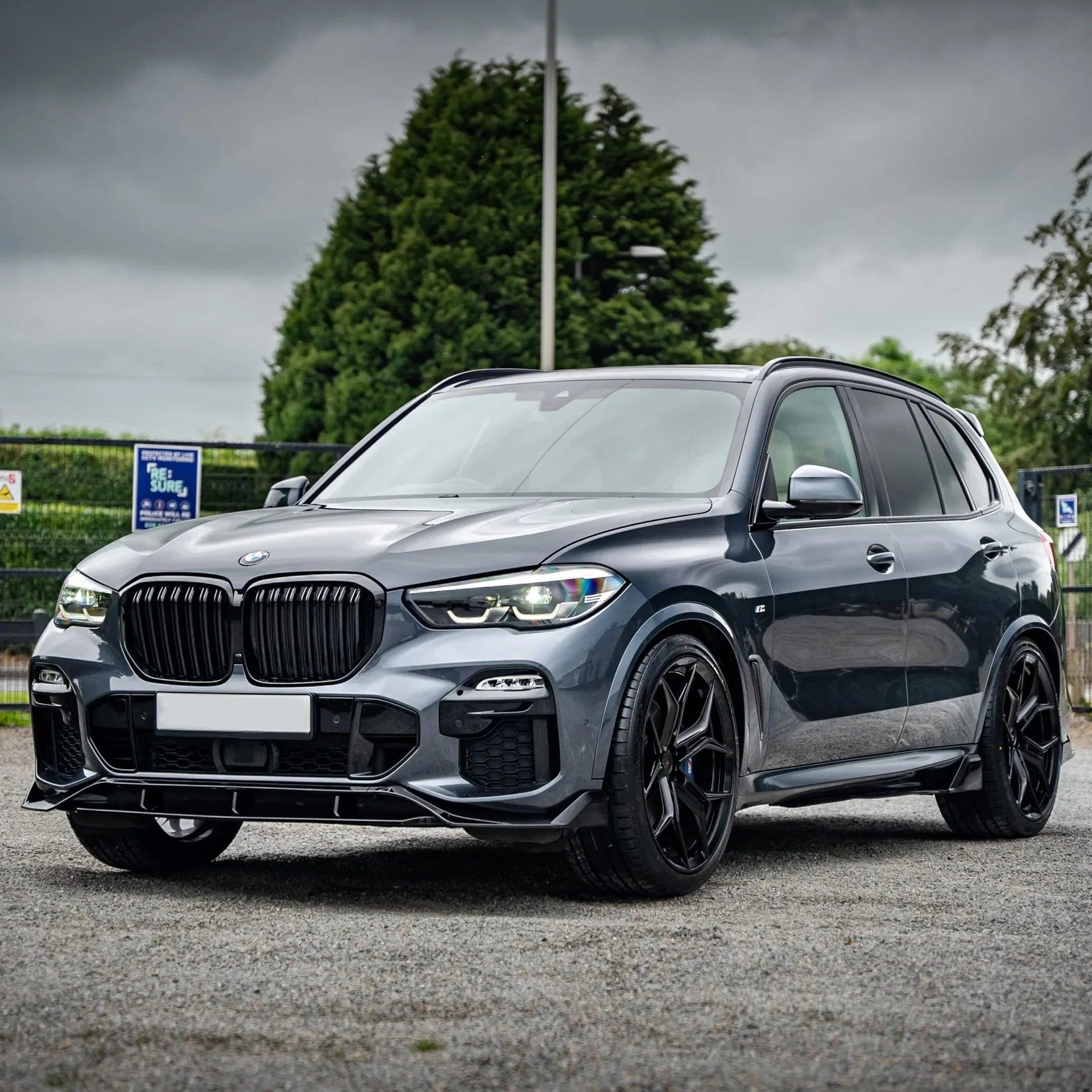 Bmw X5 G05 2018+ - Front Splitter In Gloss Black - Black Knight