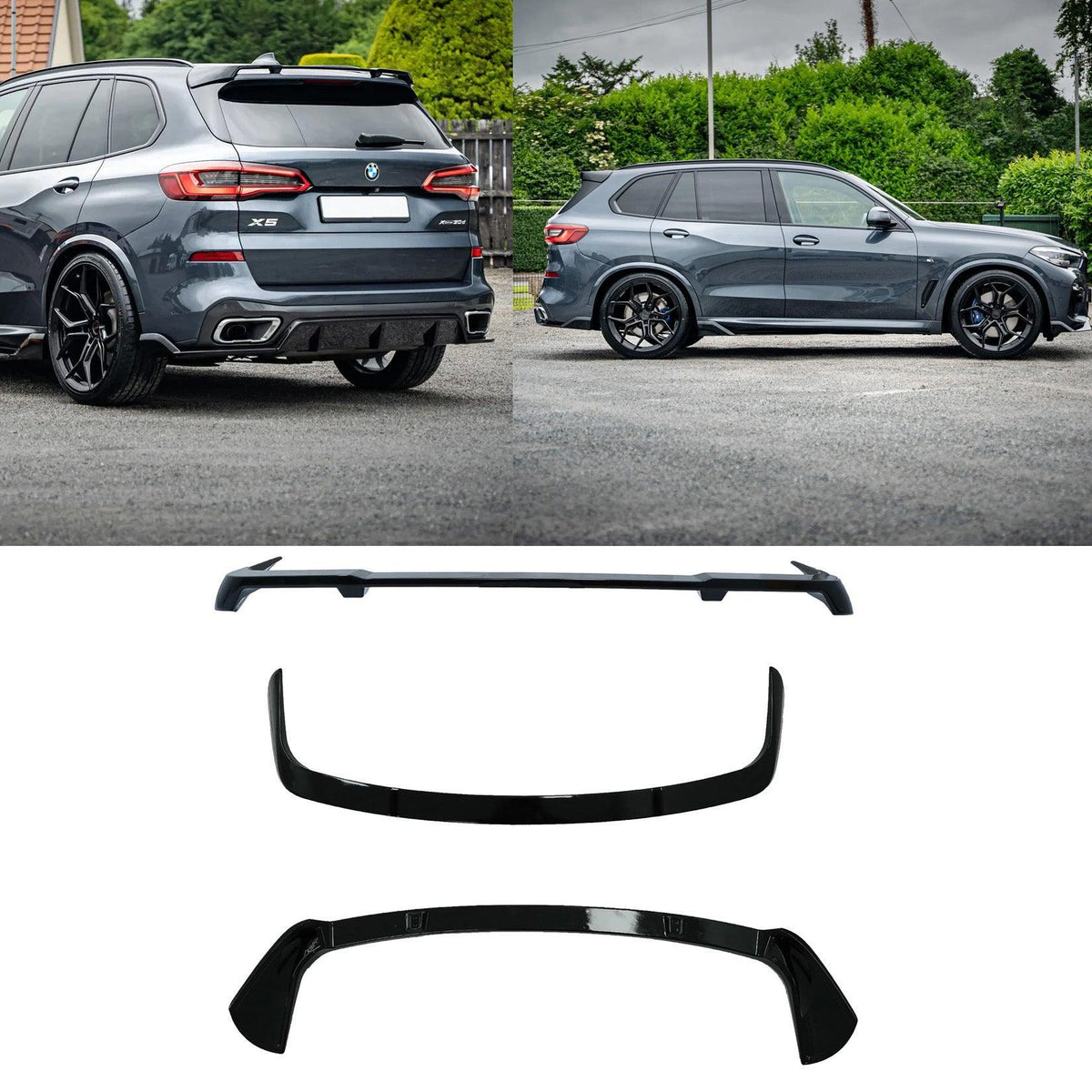 Bmw X5 G05 2018+ - Rear Spoiler - Black Knight In Gloss Black