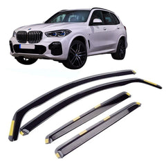 BMW X5 G05 2019 ON STX INTERNAL WIND DEFLECTORS - 4PCS - CLIP IN FITMENT - DARK SMOKE - W170 - Storm Xccessories