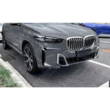 BMW X5 G05 (LCI) M Sport 2023+ Front Bumper Canards In Gloss Black