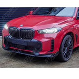 BMW X5 G05 LCI M Sport 2023+ Front Splitter In Gloss Black