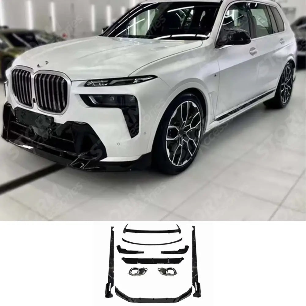 BMW X7 G07 LCI M Sport 2023+ Aero Kit In Gloss Black