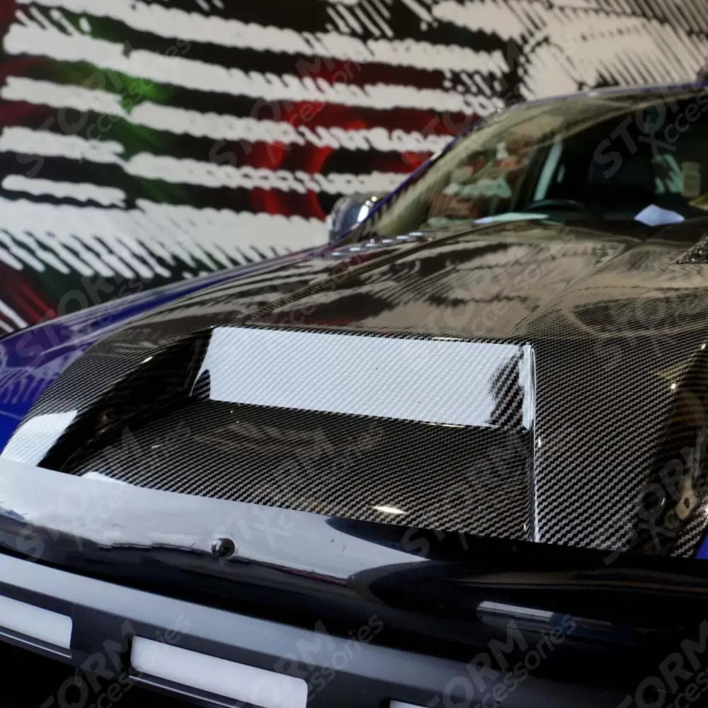 Bonnet Scoop Carbon Fibre Look For Ford Ranger T6 2016 - 2022