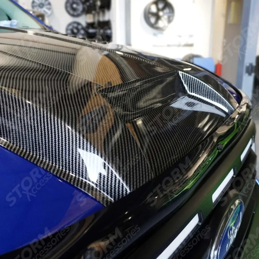 Bonnet Scoop Carbon Fibre Look For Ford Ranger T6 2016 - 2022