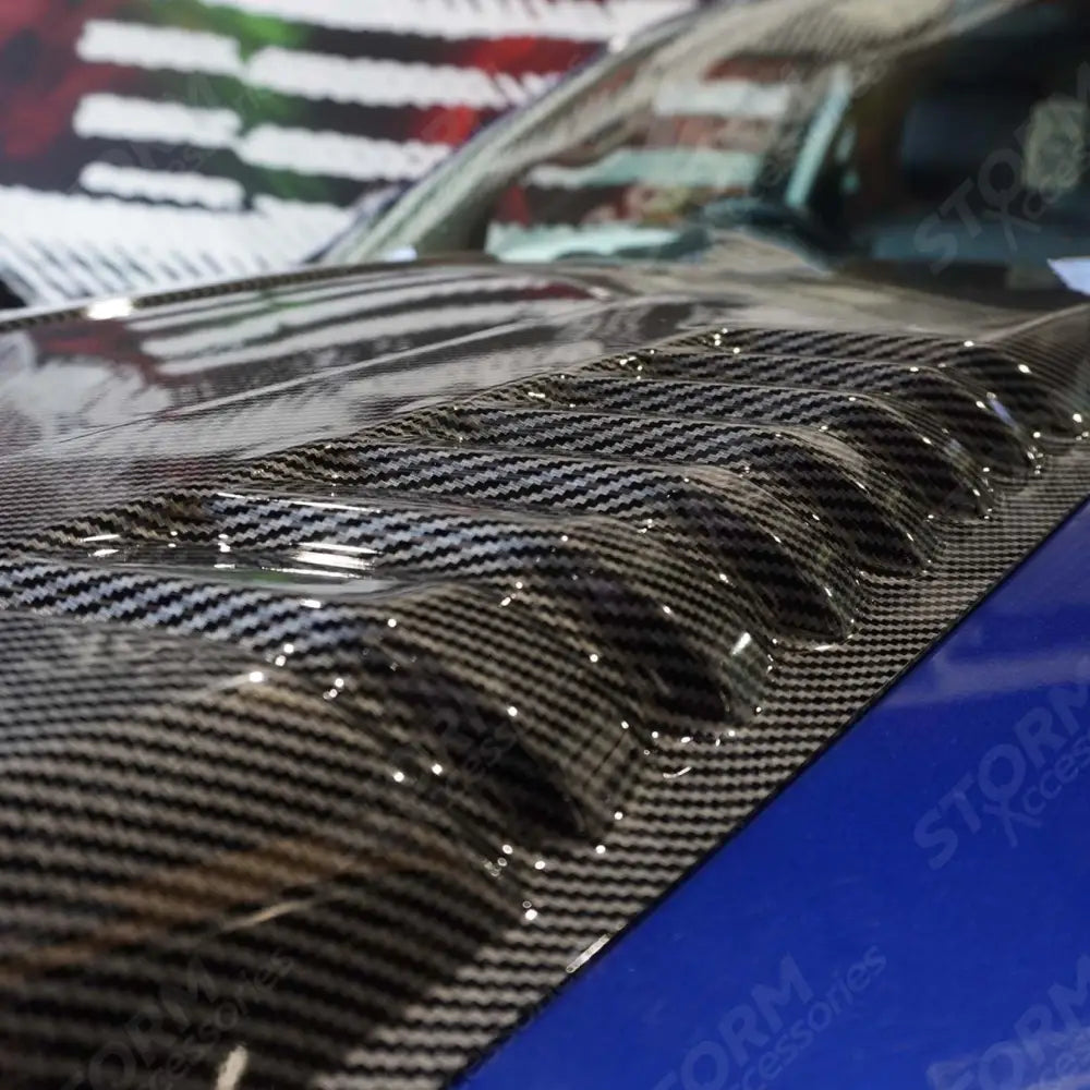Bonnet Scoop Carbon Fibre Look For Ford Ranger T6 2016 - 2022