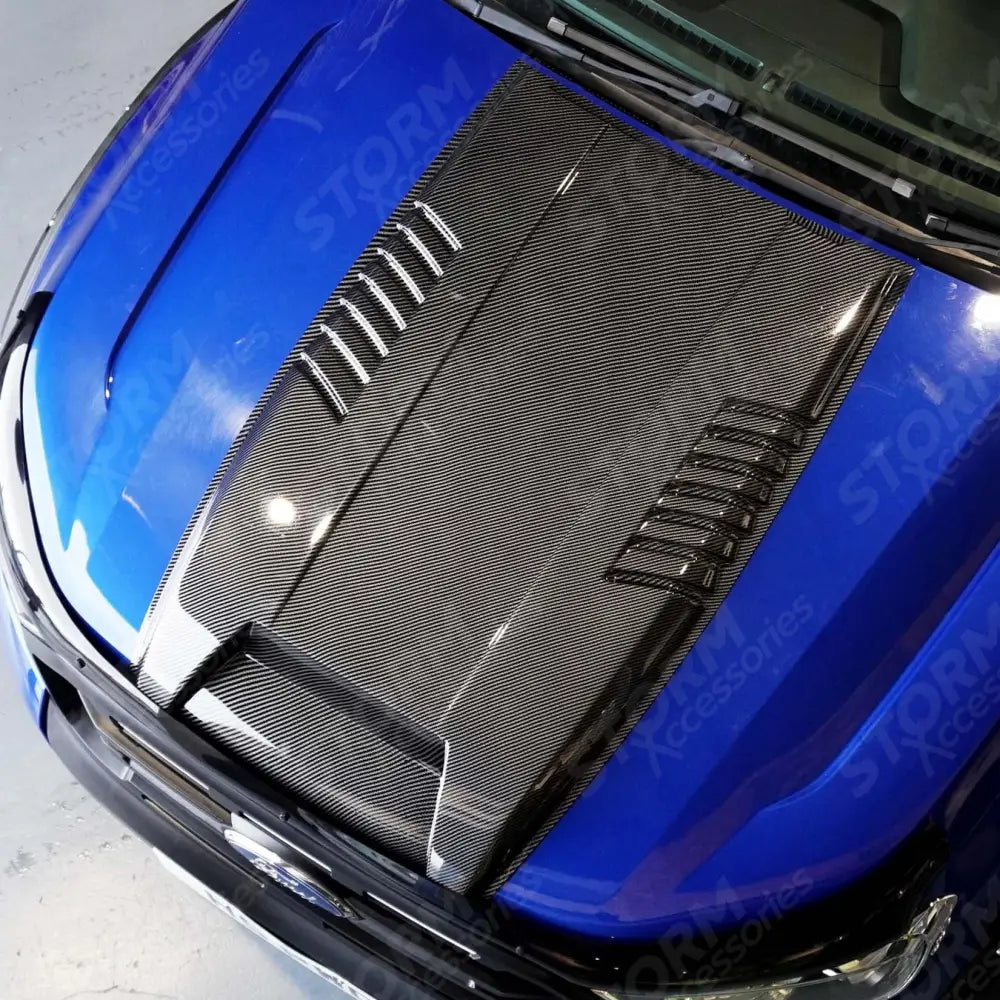 Bonnet Scoop Carbon Fibre Look For Ford Ranger T6 2016 - 2022