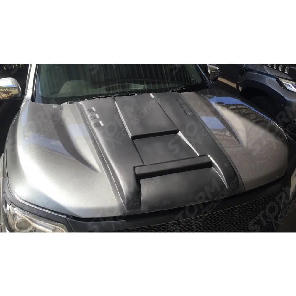 Bonnet Scoop In Matte Black For Nissan Navara Np300 2016 On