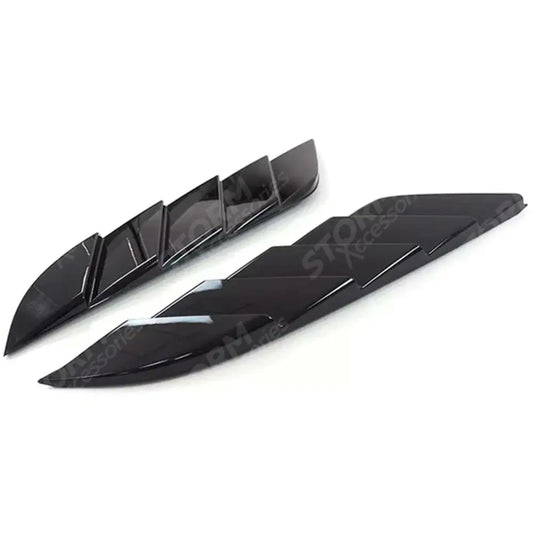Bonnet Vent Covers Gloss Black For Land Rover Defender 90 / 110 / 130 L663 2020