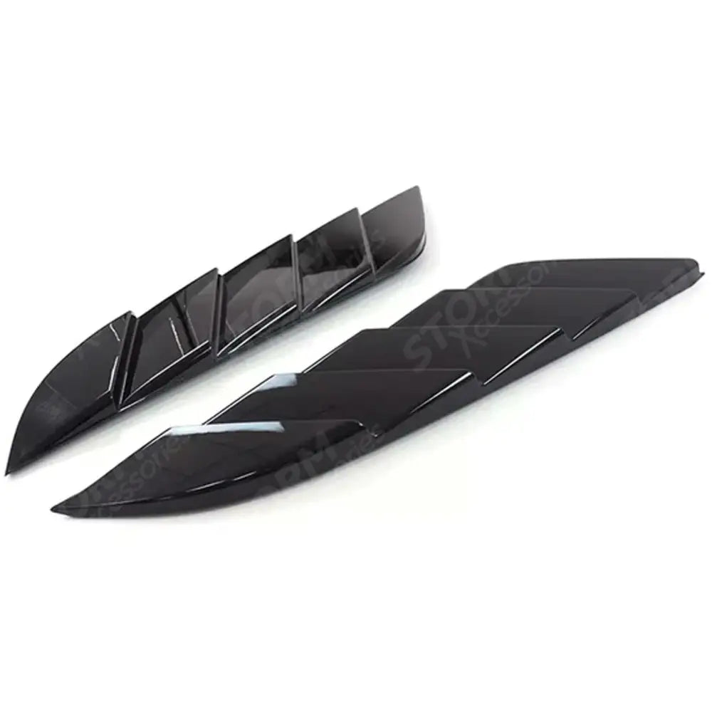 Bonnet Vent Covers Gloss Black For Land Rover Defender 90 / 110 / 130 L663 2020
