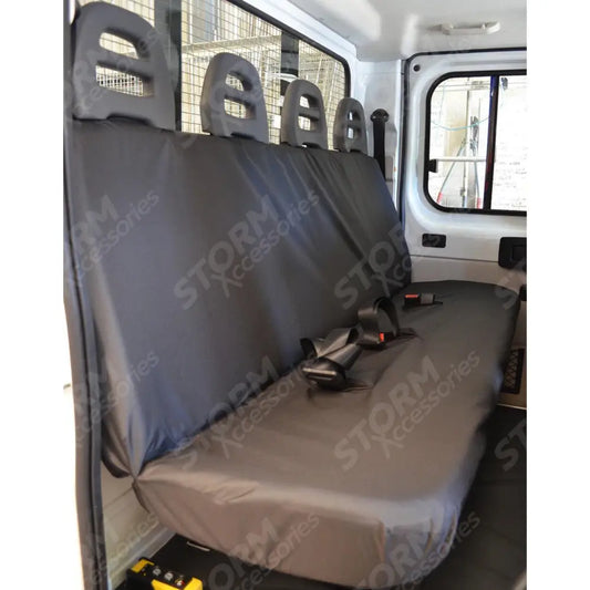 Chassis Cab Rear Seat Covers Black For Citroen Relay Van 2006-2022