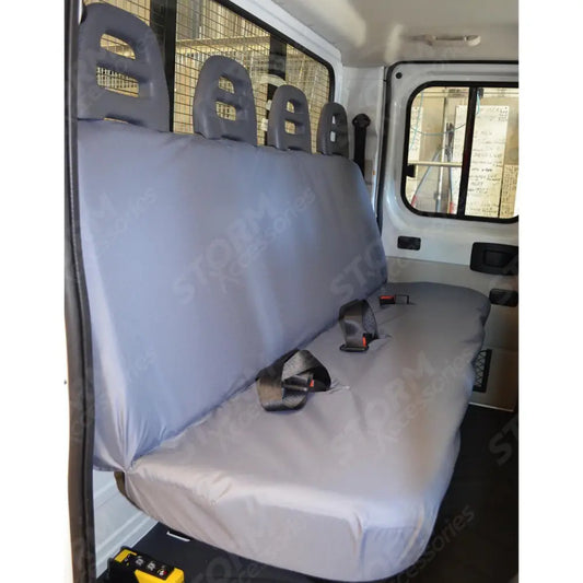 Chassis Cab Rear Seat Covers Grey For Citroen Relay Van 2006-2022