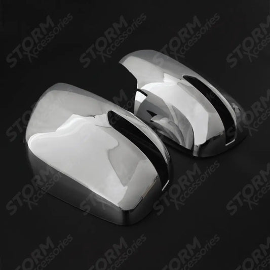 Chrome Door Mirror Covers Pair For Toyota Landcruiser Lc150 Swb 2018 On
