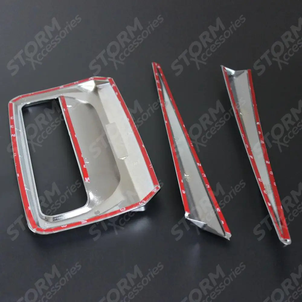 Chrome For Ford Ranger T6 2012-2022- Rear Tailgate Door Handle Surround Trim Cover