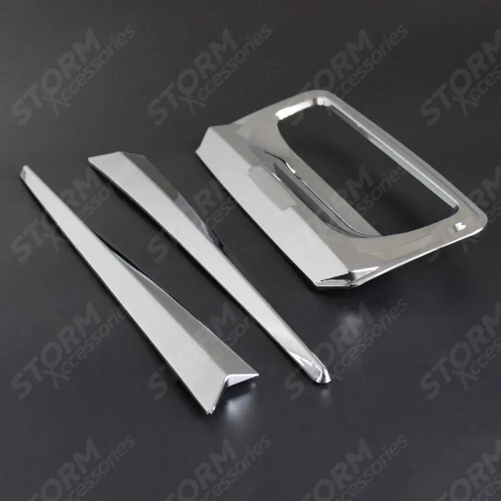 Chrome For Ford Ranger T6 2012-2022- Rear Tailgate Door Handle Surround Trim Cover