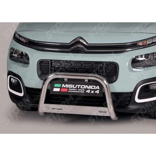 Citroen Berlingo 2018 On - Misutonida Stainless Steel Front A-bar - 63mm