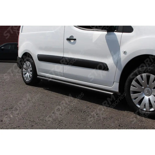 Citroen Berlingo - Peugeot Partner - 2008-2018 Black Side Bars - Angular - Short Wheel Base - 60mm