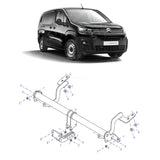 Citroen Berlingo - Peugeot Partner 2018 On - Lwb Only - Complete Tow Bar